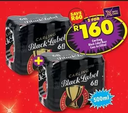 Carling - Black Label Beer Cans