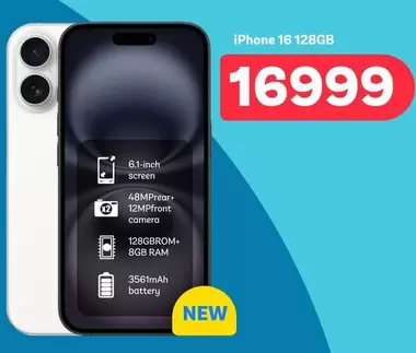 Apple - iPhone 16 128GB