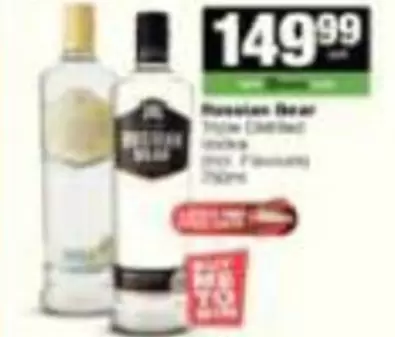 Russian Bear - Triple Distilled Vodka