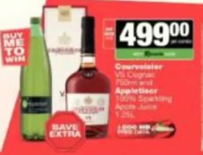Courvoisier - Cognac VS and Sparkling Apple Juice