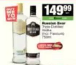 Russian Bear - Triple Distilled Vodka