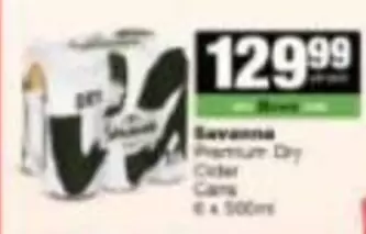 Savanna - Premium Dry Cider Cans