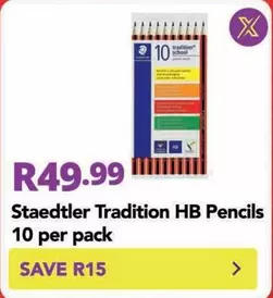 STAEDTLER - Tradition HB Pencils