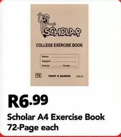 A4 Exercise Book 72-Page