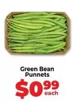 Green Bean Punnet