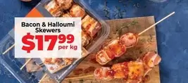 Bacon & Halloumi Skewers