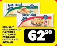 Parmalat - GOUDA/CHEDDAR FLAVOURED FULL CREAM PROCESSED CHEESE SLICES