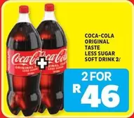 Coca cola - ORIGINAL TASTE LESS SUGAR SOFT DRINK