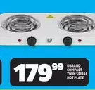 COMPACT TWIN SPIRAL HOT PLATE