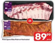 Best Buy - Pork Spare Ribs Plain or Marinated