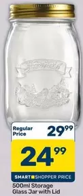 500ml Storage Glass Jar with Lid