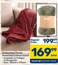 Embossed Throw
