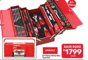 57-Piece Metal Box Tool Set