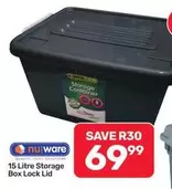 15 Litre Storage Box Lock Lid