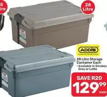 Addis - 28 Litre Storage Container Each