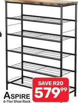 6-Tier Shoe Rack