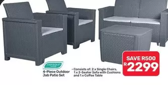 4-Piece Outdoor Jab Patio Set