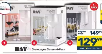 Pick n Pay - Champagne Glasses 4-Pack