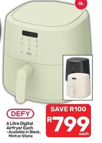 Defy - 6 Litre Digital Airfryer