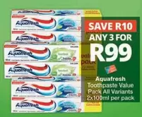 Aquafresh -  Toothpaste Value Pack