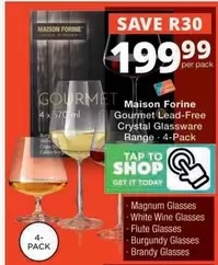 Gourmet - Lead-Free Crystal Glassware Range