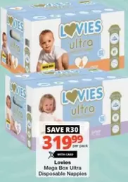 Lovies - Mega Box Ultra Disposable Nappies