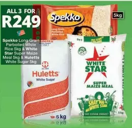 Spekko - Long Grain Parboiled White Rice, White Sugar, Super Maize Meal