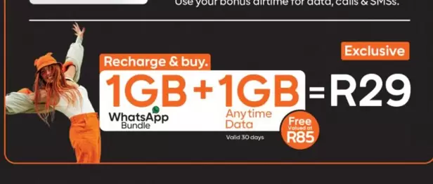 1GB + 1GB Anytime Data