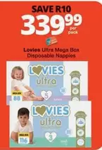 Lovies - Ultra Mega Box Disposable Nappies