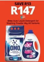 Omo - Auto Liquid Detergent 3l / Washing Powder 4kg