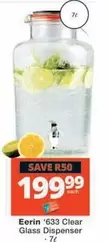 Clear -  Glass Dispenser