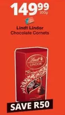 Lindt -  Lindor Chocolate Cornets