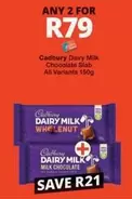 Cadbury - Dairy Milk Chocolate Slab