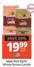 Lion - Red Split/Whole Brown Lentils