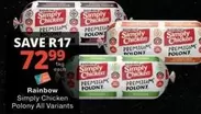 Rainbow - Simply Chicken Polony All Variants