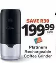 Platinum - Rechargeable Coffee Grinder