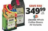 Jacobs - Whole Coffee Beans All Variants