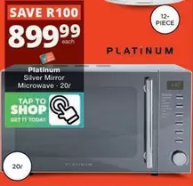 Platinum - Silver Mirror Microwave