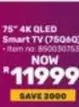 75" 4K QLED Smart TV (75060)
