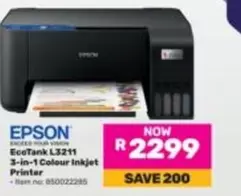 Epson - EcoTank L3211 3-in-1 Colour Inkjet Printer