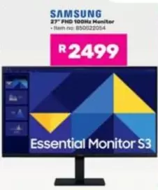 Samsung - 27" FHD 100Hz Monitor Item no: 850022054