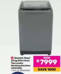 Elite - 2.2 kg  Clean Top Loader Washing Machine (3CW125)