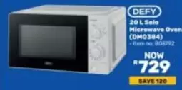 Defy - 20 L Solo Microwave Oven (OM0384)
