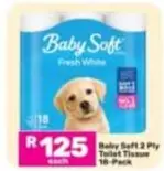 Baby Soft - 2 Ply Toilet Tissue 18-Pack