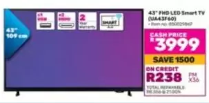 Total - 43" FHD LED Smart TV (UA43F60)