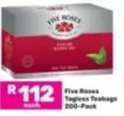FIVE ROSES - Tagless Teabags