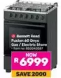 Fusion - 60 Onyx Gas / Electric Stove