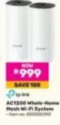 TP-LINK - AC1200 Whole-Home Mesh Wi-Fi System