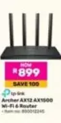 TP-LINK - Archer AX12 AX1500 Wi-Fi 6 Router