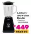 Logik - 700 W Glass Blender
